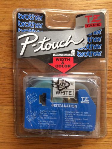 Brother P-Touch Tape TZ-261 TAPE  36MM  1 1/2&#034; X 26&#039; Black Print on White Tape