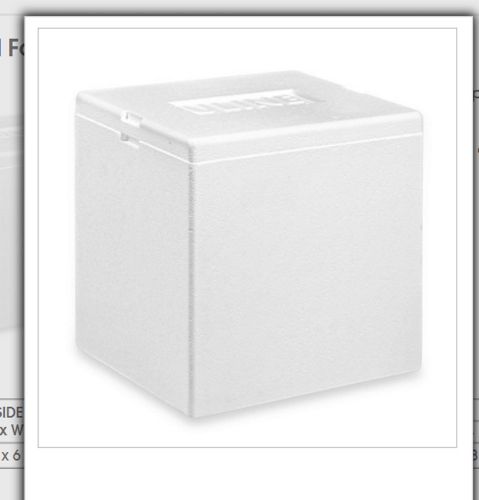 Styrofoam shipping container 8&#034;x6&#034;x9&#034; Insulated Cooler Foam Box White