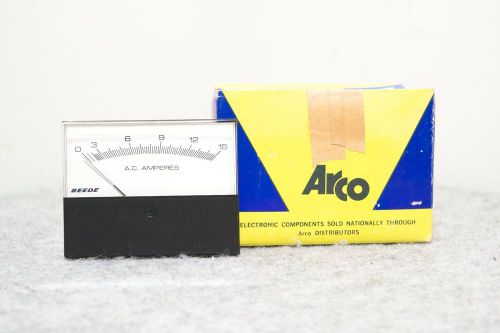 Vintage NOS Beede Analog AC Amperage Meter