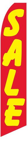 Sale (red yellow) premium sign swooper flag 15&#039; feather banner made in usa for sale
