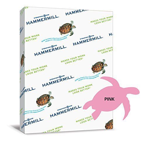 Hammermill Paper, Colors Pink, 24lbs, 8.5x11, Letter, 500 Sheets / 1 Ream,