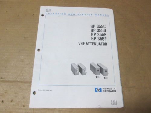 HP 355C VHF Attenuator Operating &amp; Service Manual