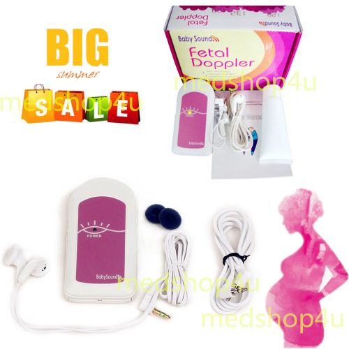 Pocket fetal doppler Prenatal Baby Heart Beat Monitor +Gel  Baby Sound A