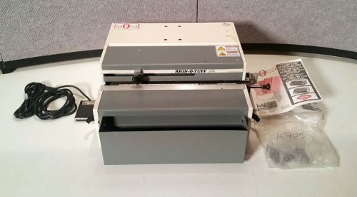 Rhin-o-tuff hd-7000 with foot switch and plastic comb die hd7000 paper punch for sale