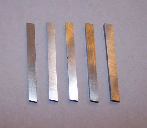 5 Pc HSS Mini Metal Lathe Cutters High Speed Steel 1/4&#034; x 2.5&#034; Square