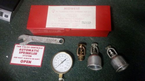 MIDWEST AUTOMATIC FIRE SPRINKLER CO. RASCO WRENCH, METER SIGN AND MORE KIT