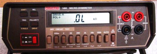 KEITHLEY 580 MICRO-OHMMETER W/ OPTION 1978 ! NIST CALIBRATED !