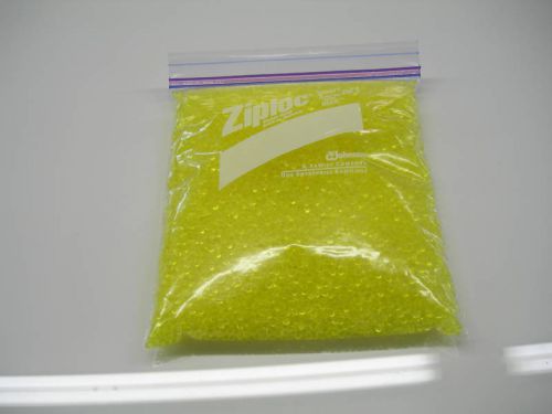 Vinyl plastic pellets beads one pound clear yellow 26 for sale