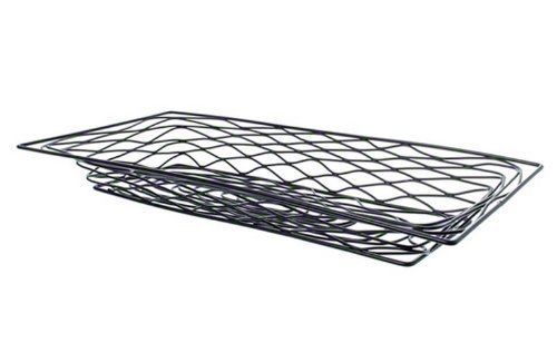 American metalcraft bnbb32 rectangular birdnest wire basket, medium, black for sale