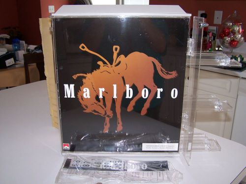 MARLBORO DISPLAY CASE FOR 3 CARTONS NEW IN BOX !!  WITH  lock &amp; key&#039;s