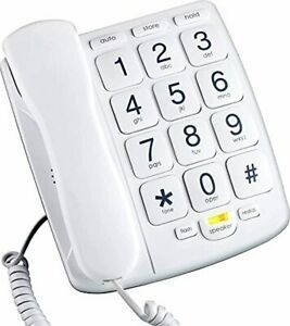Desktop Phone Quick Dial Memory Large Jumbo Buttons Elderly Loud For Seniors