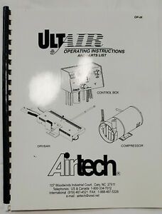 Airtech Ult Air Operating Instructions and Parts List