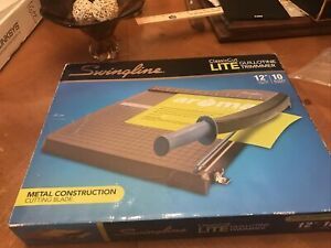 new SWINGLINE Guillotine Trimmer Classic Cut Lite 12&#034; metal blade Paper Cutter