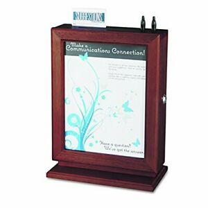 Safco Products 4236MH Customizable Wood Suggestion Box Mahogany