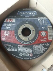 150 Osborn Cut Off Discs 4-1/2&#034; x 0.040 &amp; 0.045 x 7/8&#034; A60 / A46