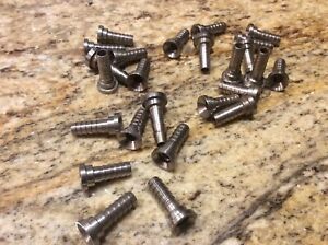Stainless Post Mix Fittings 25 STEMS 3/8 flare x 1/4 Barb NO NUTS included