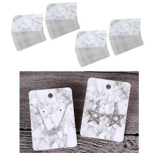 200 Pieces 5*7 cm Color Printing Creative Earring Packaging Cards Marble