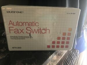 New DUOFONE RADIO SHACK Automatic Fax Switch Radio Shack AFX-200