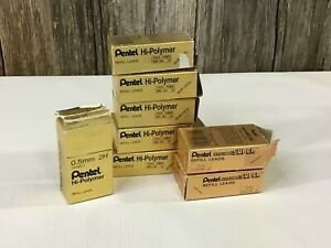 lot of 95 tubes of Pentel leads 0.5 mm 2H and HB