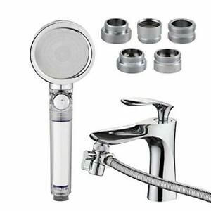 JIANAN Sink Sprayer Hose 3-Modes High Pressure Filter Bathtub Faucet Rinser 6...