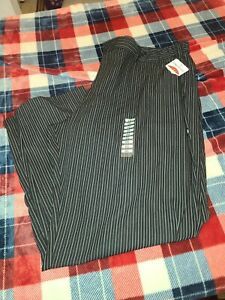 Nwt Womens Chef Works Stipe Pants Size 3xl