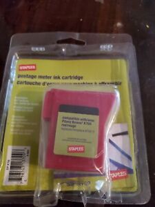 New K700 Postage Meter Red Ink Cartridge  Mail Station Staples Brand rough pkg