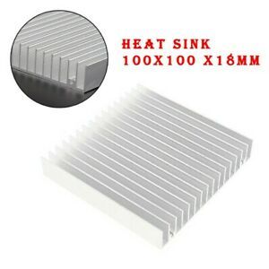 Aluminum Heatsink Heat Sink Radiator Cooling Fin For IC LED Power 100x100x18mm