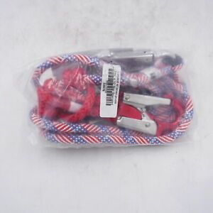 Rope Logic Star Spangled 2-in-1 lanyard 7/16&#034; x 10&#039; 2 Snaps
