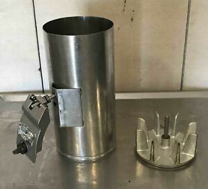 Food Chute &amp; Weighted Pusher for Slicer vegetable hobart feed tube