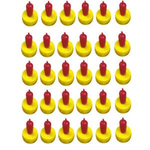 30 lot Lamb Pet Dog Drink Bottle Nipple Teat Pup Red Sheep Feeding Milk