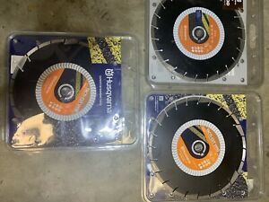 3-Husqvarna 542777195 VH10 14&#034; 24-Tooth Flat Top Asphalt Diamond Blade - Sealed