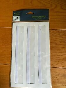 Kit by Russell+Hazel adhesive page strips 1-1/4 x8-1/4&#034; - for small binders