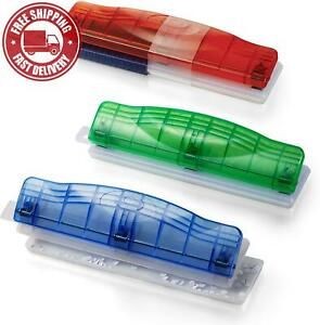 Officemate Translucent Plastic 3 Hole Punch, 8 Sheet Capacity, Comes in Assorted