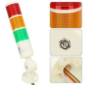 DC24V LED Red Green Yellow Warning Lamp Industrial Signal Tower Light Foldable