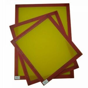 6Pack 23&#034; x 31&#034; Aluminum Screen Printing Screens With 305 Yellow Mesh Count