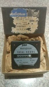 Vintage Westinghouse Hour Meter Gauge Steampunk 120 volts 60 New/Old Stock w Box