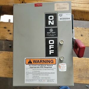 General Electric THN3361J 30 Amp 600V Type 12 Safety Switch