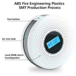 2 in 1 Carbon Monoxide Smoke Alarm Smoke Detector Warn 1 Sensor New pcs I7G7
