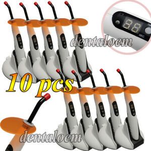 10 Dental Cordless Wireless LED Curing Light Lamp T4 Model USA STOCK yf