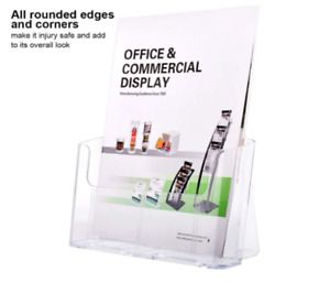 Ktrio Acrylic Brochure Holder 8.5 x 11 inches Plastic Acrylic Literature Hold...