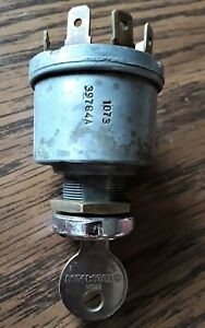 Lucas Ignition Switch Used, Fits 70&#039;s Triumph and other British Motorcycles