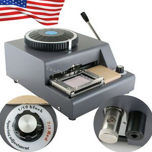 72 Character PVC Card Embosser Stamping Machine Credit ID VIP Magnetic Embossing