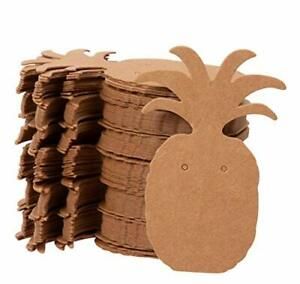 Earring Cards - 300-Pack Earring Card Holder, Pineapple Shaped Kraft Paper Jewel