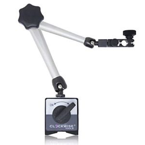 Clockwise Tools MGBR-01 Magnetic Base Stand for Digital Dial Indicator Gauge Max