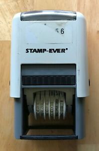Stamp-Ever Self Inking Number Stamp in Black Ink - Great For Research Files!