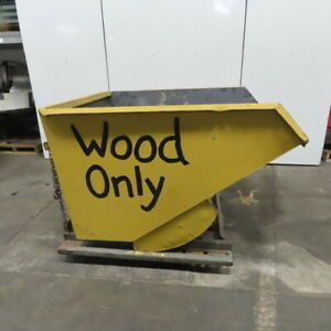 2 Cubic Yard Self Dumping Trash Scrap Hopper W/Casters 54&#034;W x67&#034;L x 39&#034;D