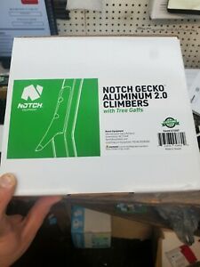 Gecko Climbing Spikes Aluminum 2.0, Notch (w/Tree Gaffs)