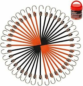 20 Pack Mini Bungee Cords, 9 Inch Premium Small Bungee Cords with Hooks
