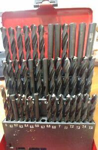 Titex Plus Metric Drills, 6 to 10 mm in 0.1 mm increments, Good Condition, 39 Pc