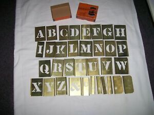 Vintage Reese&#039;s Adjustable Interlocking Stencils 1 1/2&#034; Letter Set all letters